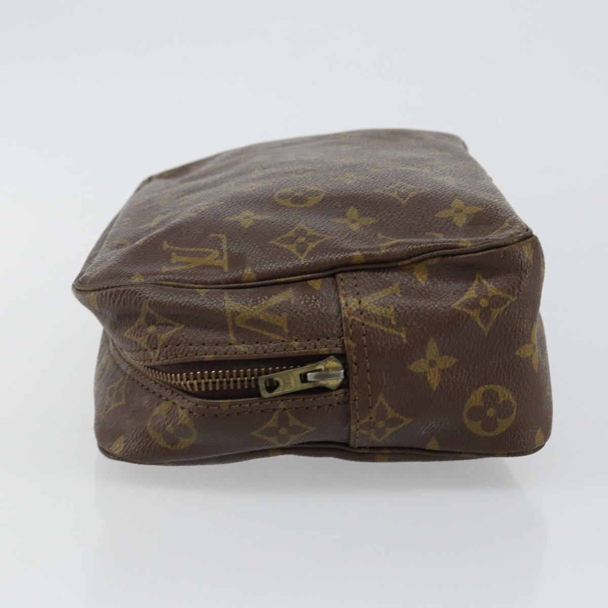 LOUIS VUITTON Monogram Trousse Toilette 28 Clutch Bag Vintage M47522 Auth gh846