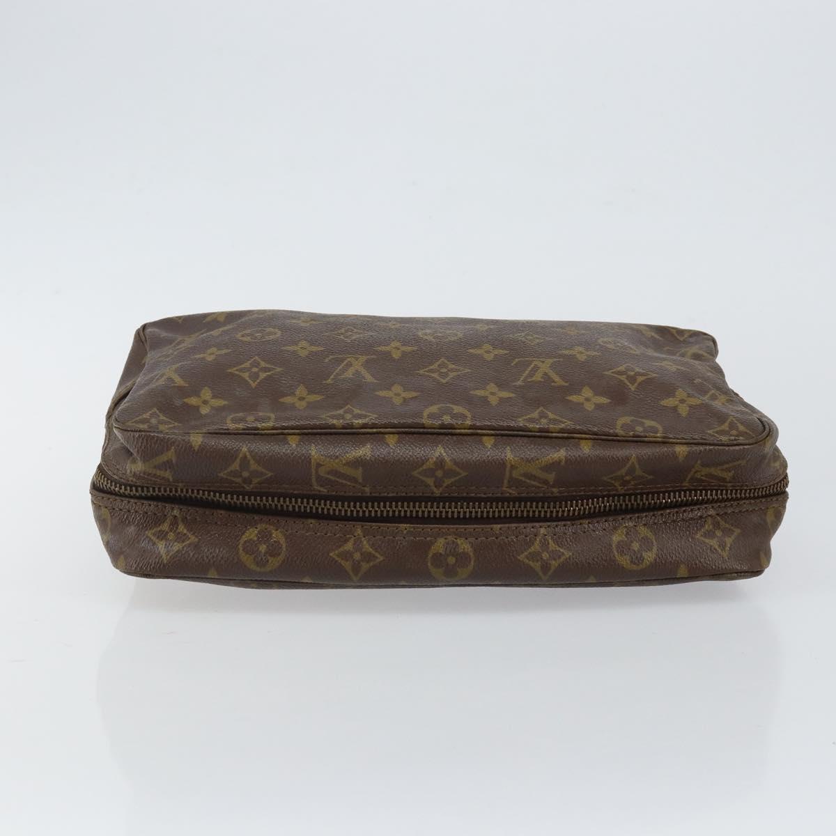 LOUIS VUITTON Monogram Trousse Toilette 28 Clutch Bag Vintage M47522 Auth gh846