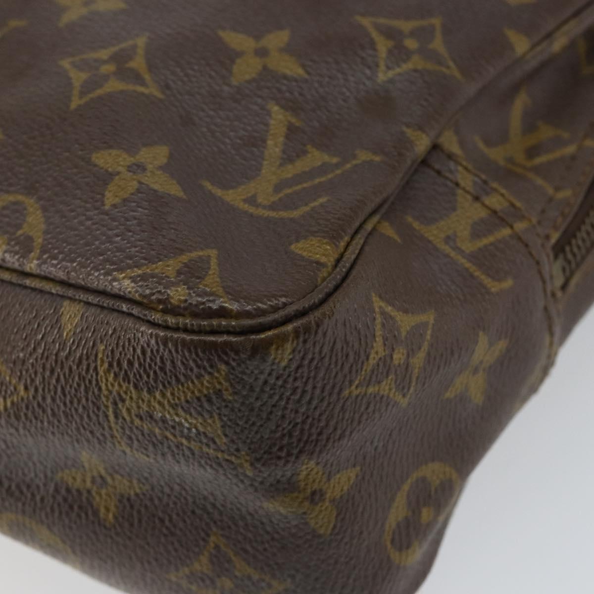 LOUIS VUITTON Monogram Trousse Toilette 28 Clutch Bag Vintage M47522 Auth gh846