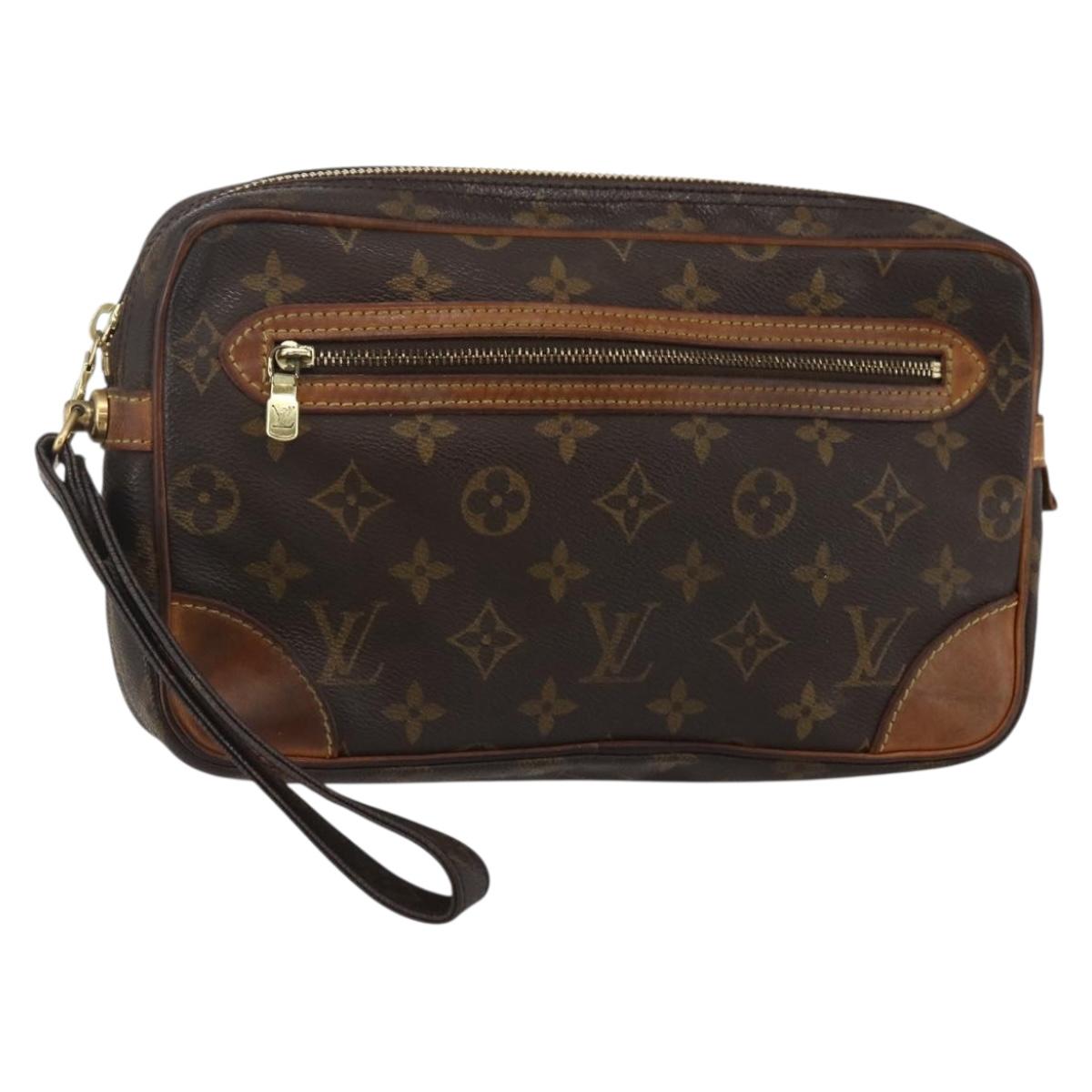 LOUIS VUITTON Monogram Marly Dragonne GM Clutch Bag M51825 LV Auth gh849