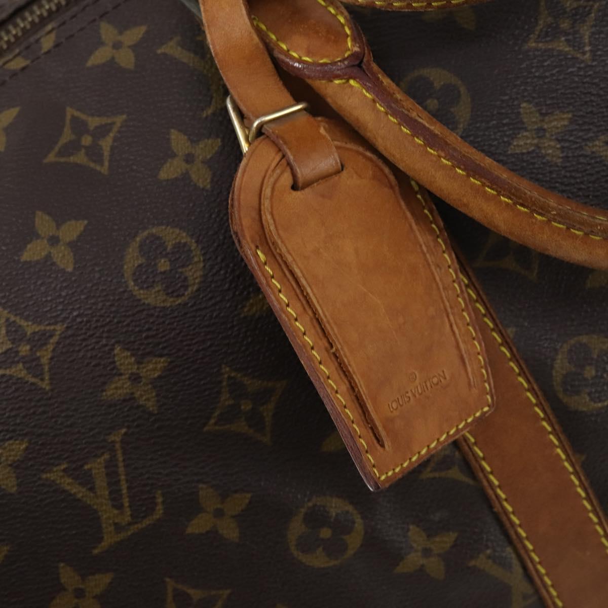 LOUIS VUITTON Monogram Keepall Bandouliere 55 Boston Bag M41414 LV Auth gh851