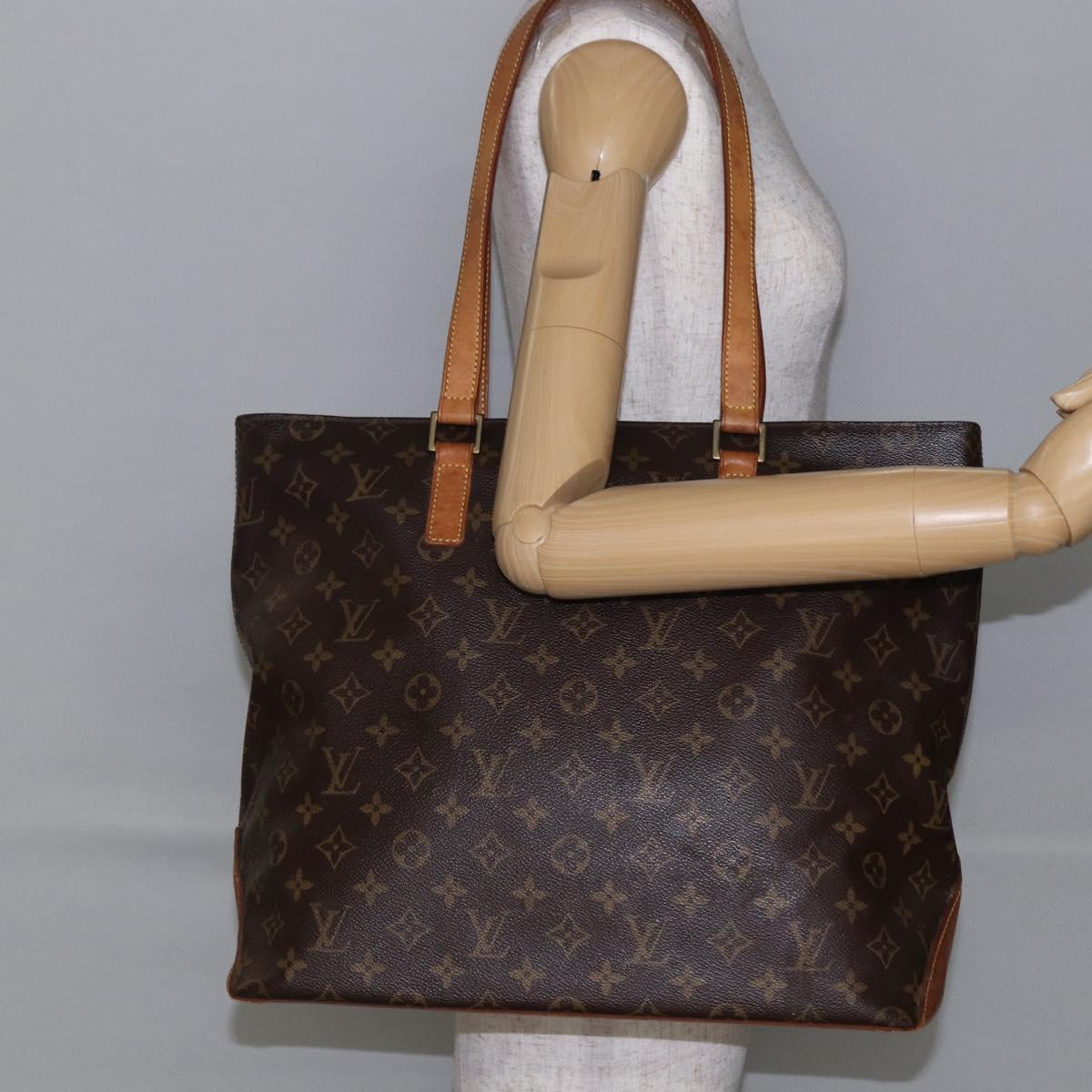 LOUIS VUITTON Monogram Cabas Mezzo Tote Bag M51151 LV Auth gh852