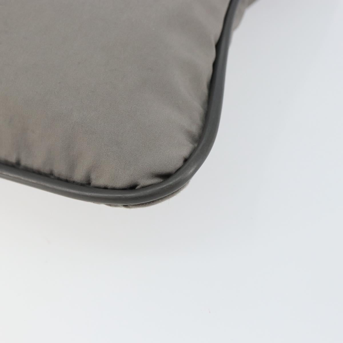 PRADA Sports Shoulder Bag Nylon Gray CC Auth gh866