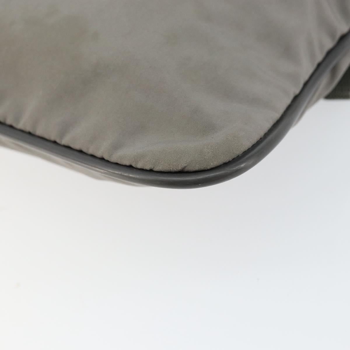 PRADA Sports Shoulder Bag Nylon Gray CC Auth gh866