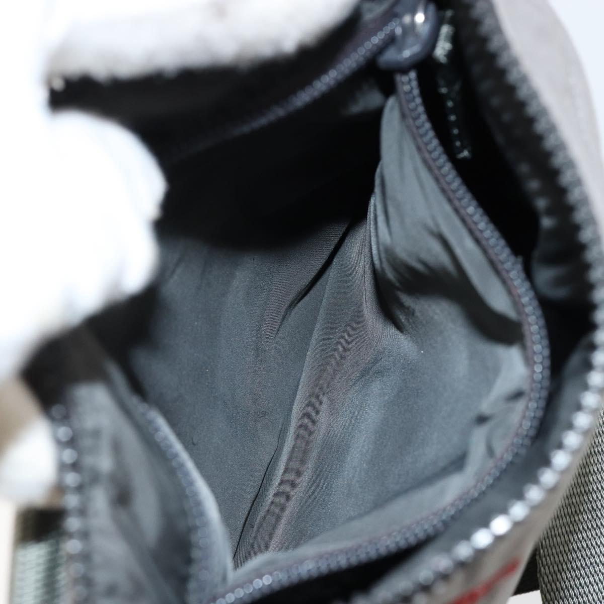 PRADA Sports Shoulder Bag Nylon Gray CC Auth gh866