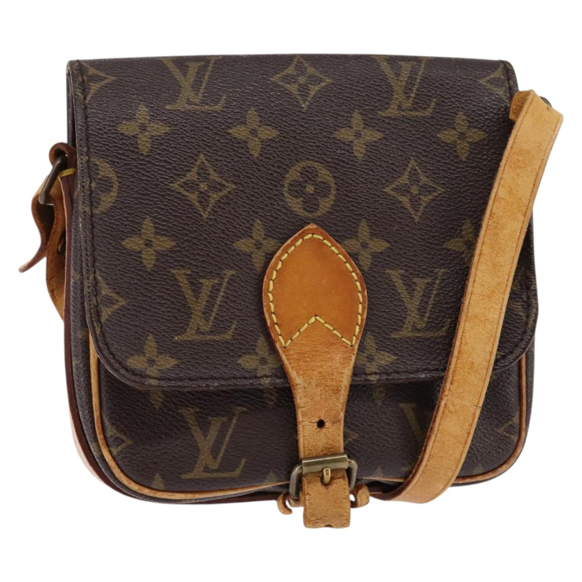 LOUIS VUITTON Monogram Cartouchiere PM Shoulder Bag M51254 LV Auth gh872