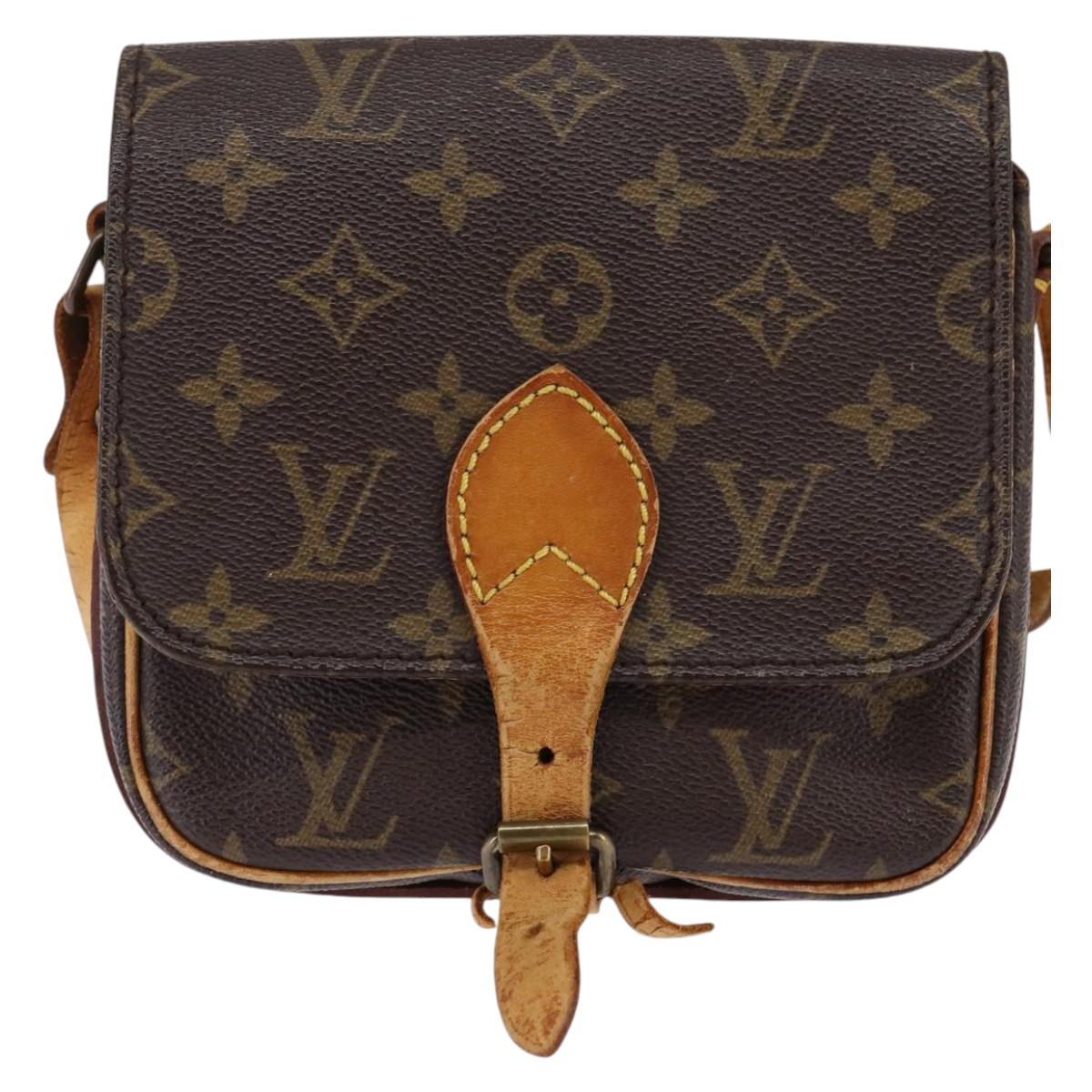 LOUIS VUITTON Monogram Cartouchiere PM Shoulder Bag M51254 LV Auth gh872