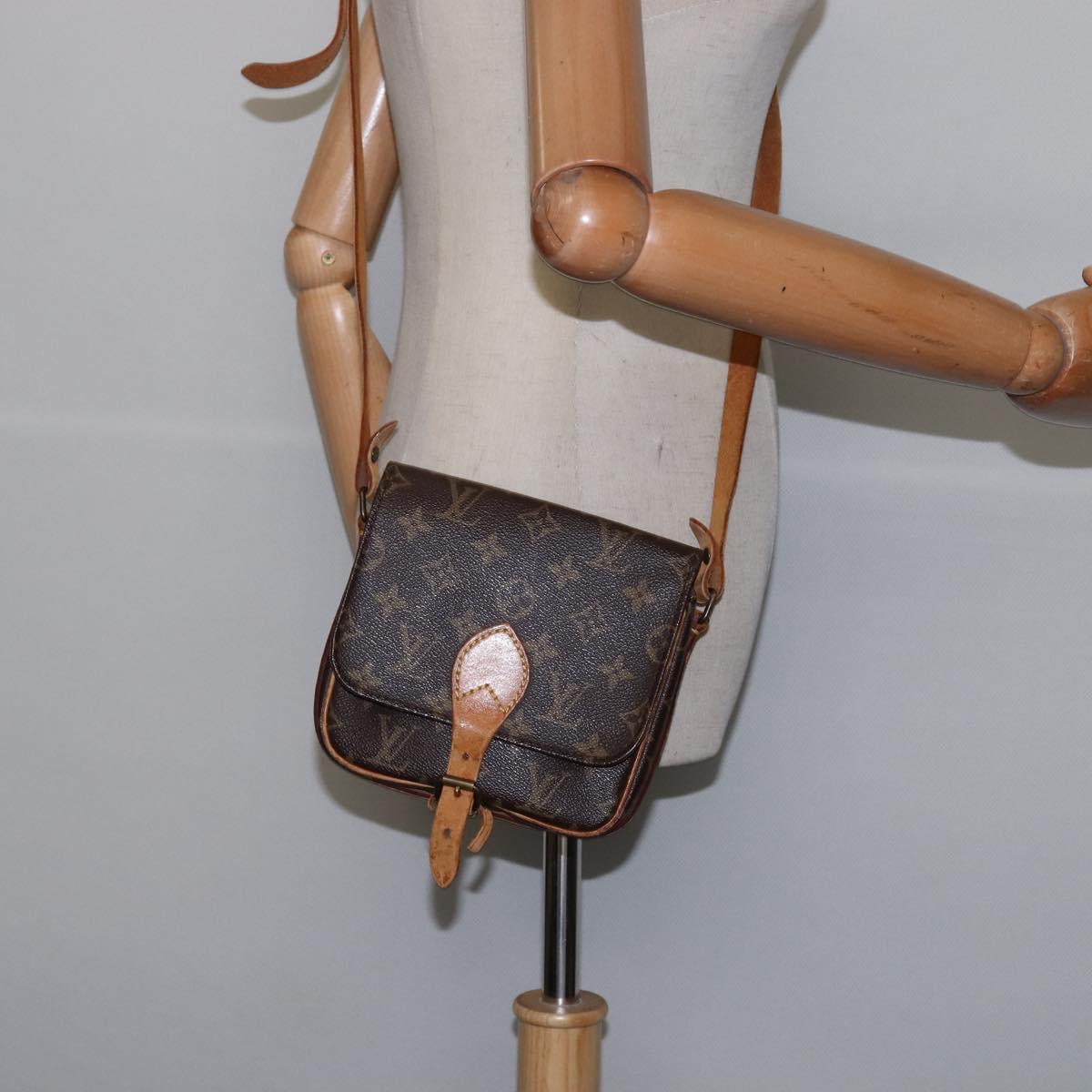 LOUIS VUITTON Monogram Cartouchiere PM Shoulder Bag M51254 LV Auth gh872