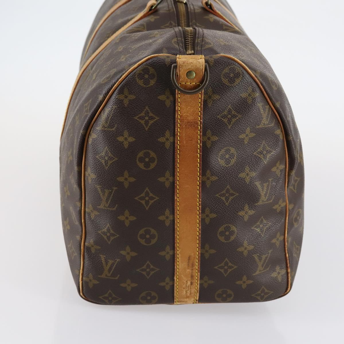 LOUIS VUITTON Monogram Keepall Bandouliere 50 Boston Bag M41416 LV Auth gh873