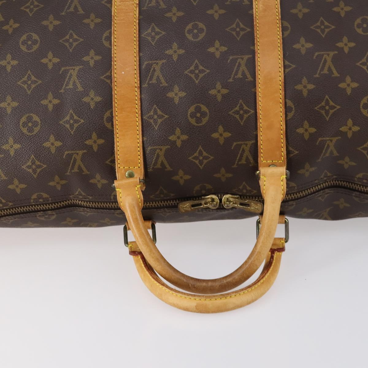 LOUIS VUITTON Monogram Keepall Bandouliere 50 Boston Bag M41416 LV Auth gh873