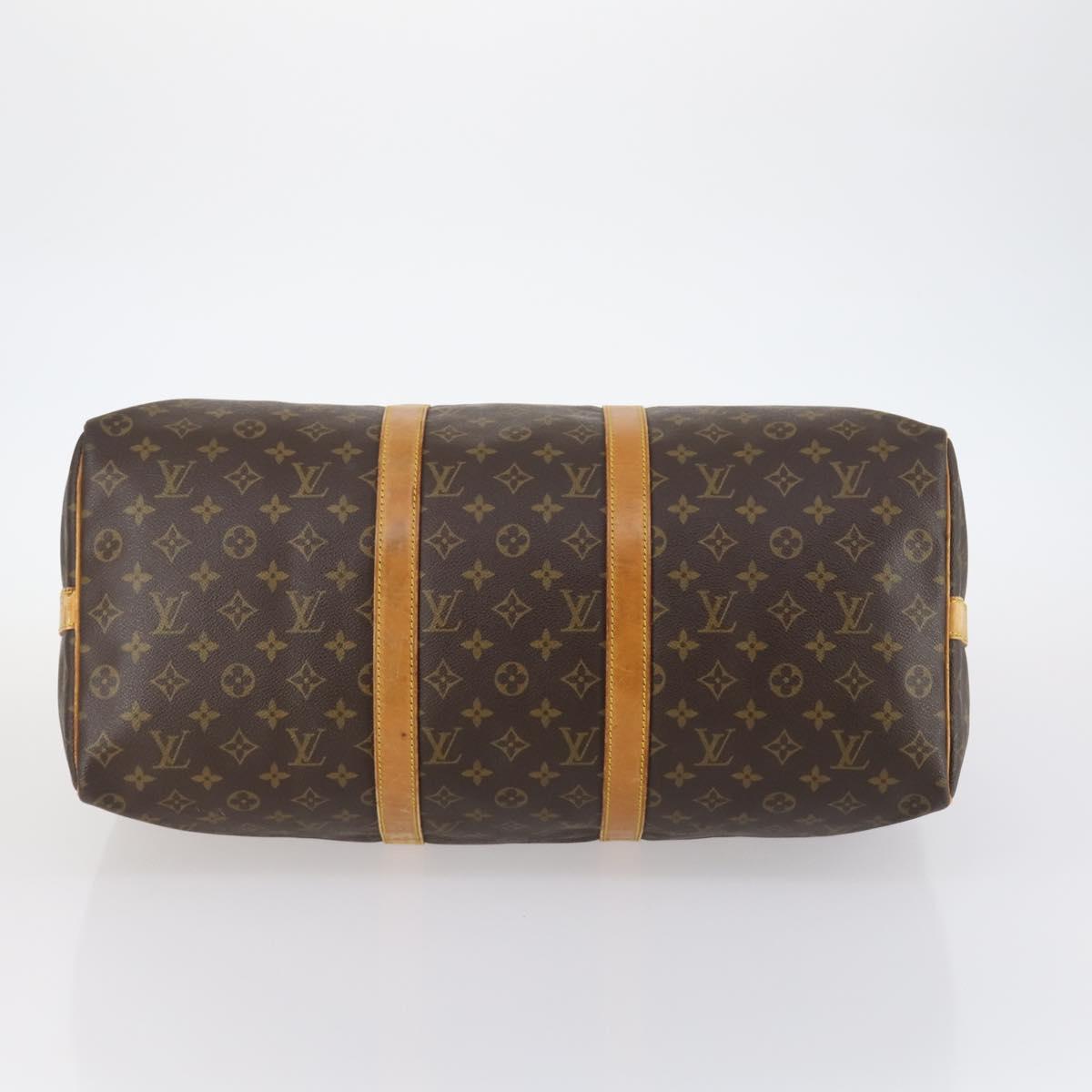 LOUIS VUITTON Monogram Keepall Bandouliere 50 Boston Bag M41416 LV Auth gh873