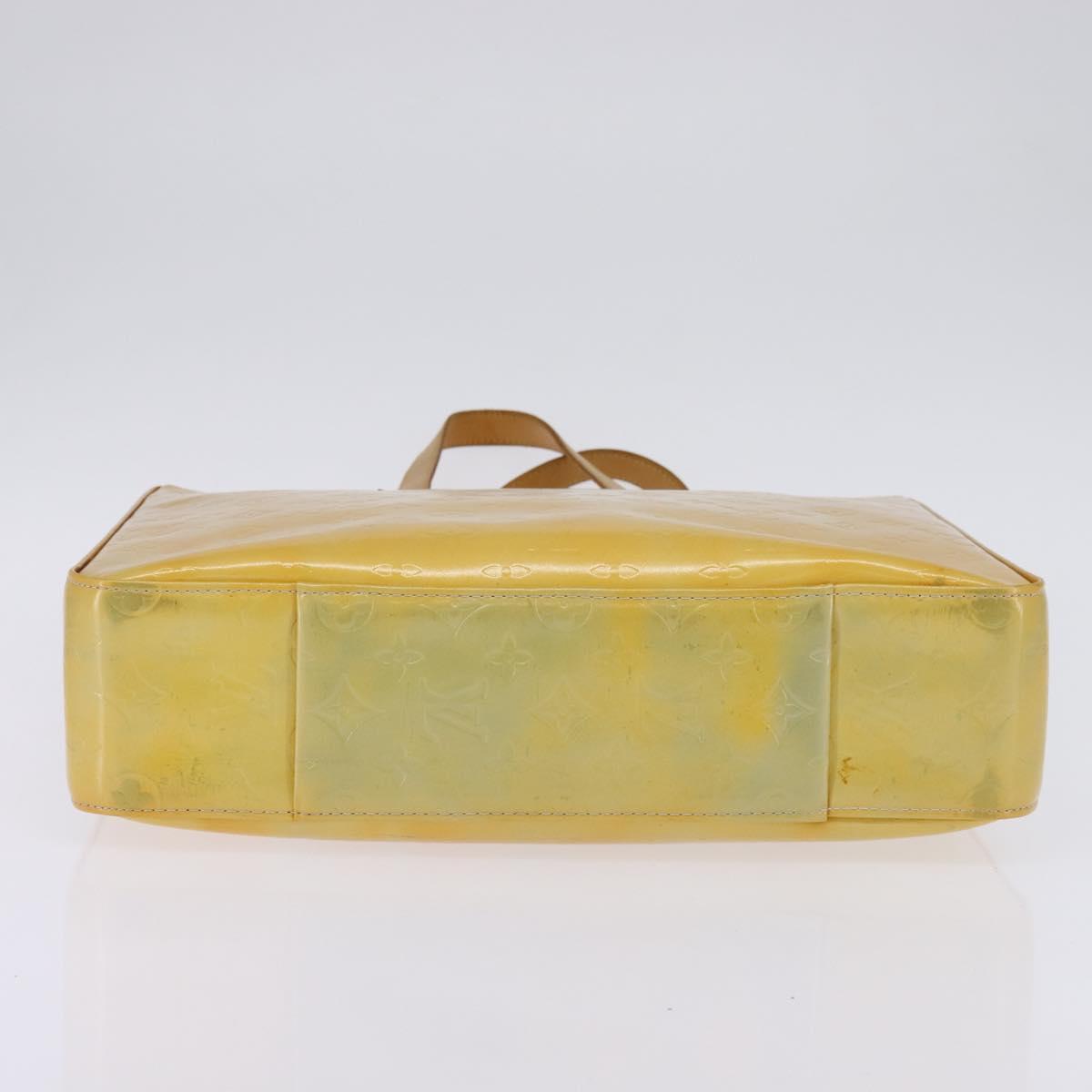 LOUIS VUITTON Monogram Vernis Columbus Tote Bag Gris M91028 LV Auth gh879