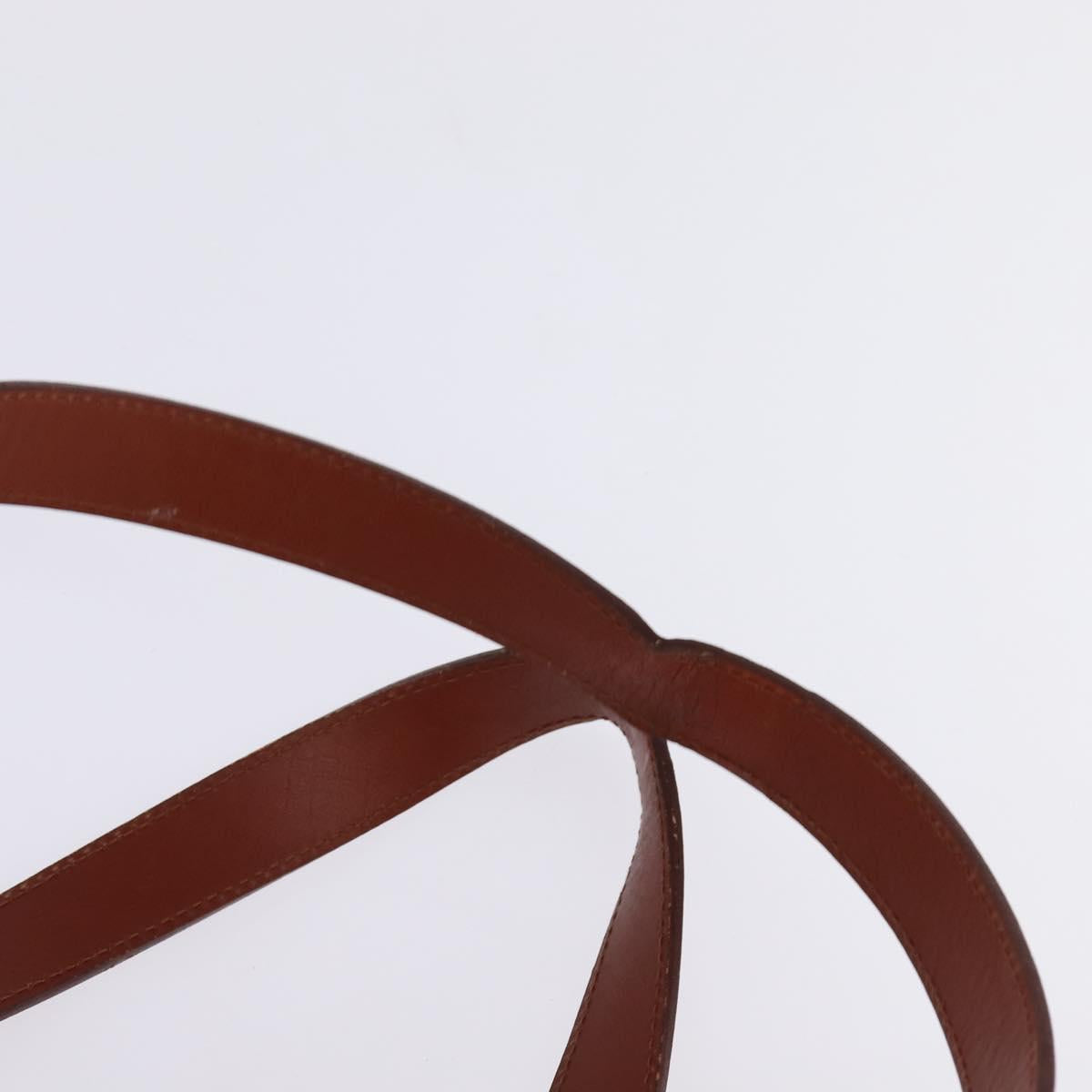 MCM Logogram Vicetos Boston Bag PVC Leather Brown Gold Auth gh882