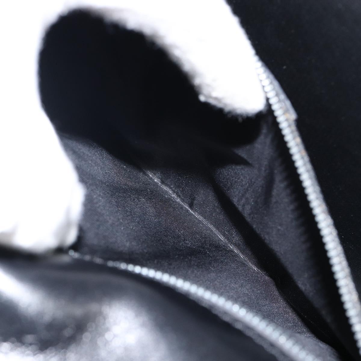 CELINE Hand Bag Leather Black Gold Auth gh890