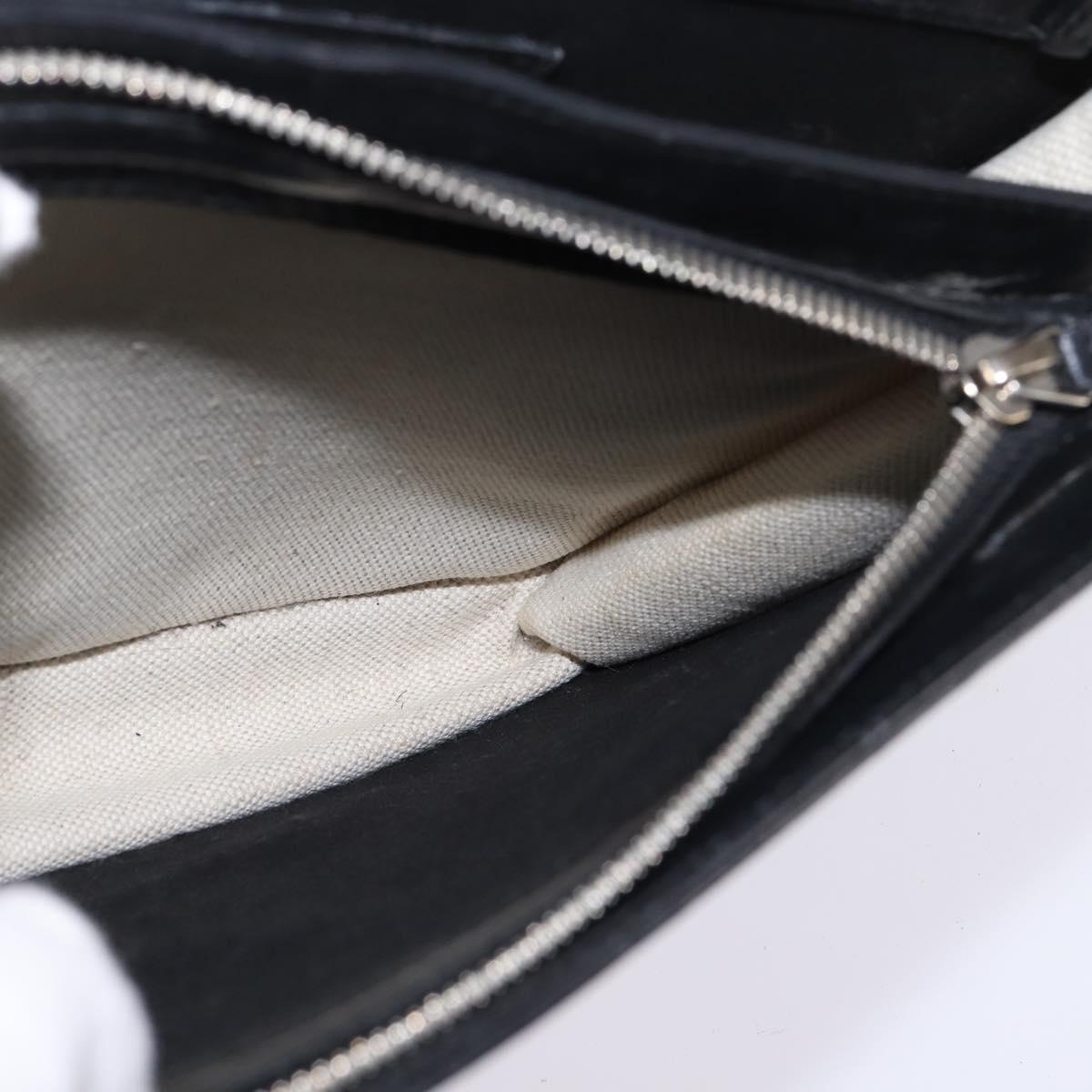 BALENCIAGA Shoulder Bag Canvas Leather White Silver 339937 Auth gh893