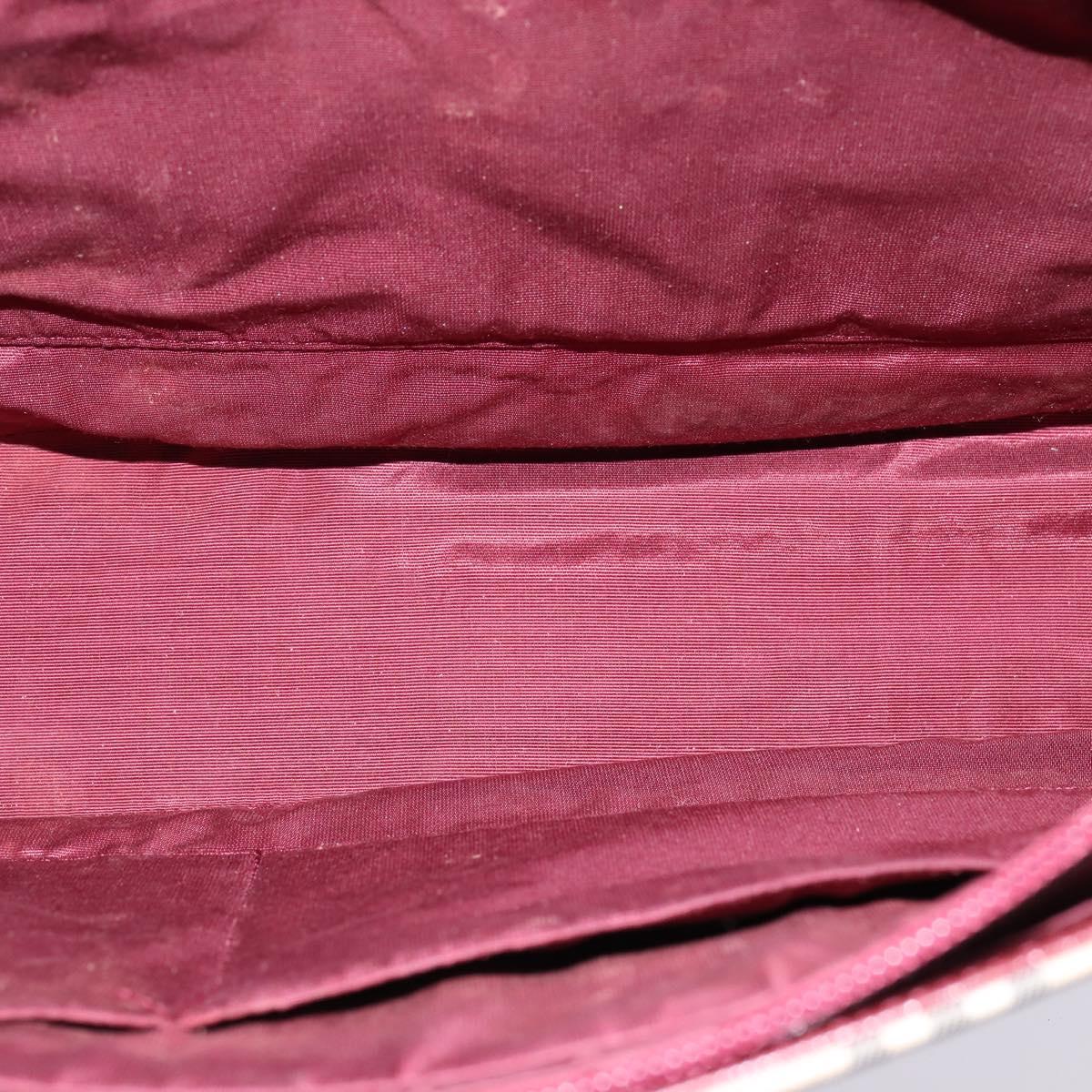 BURBERRY Nova Check Tote Bag Canvas Leather Beige Gold Auth gh896