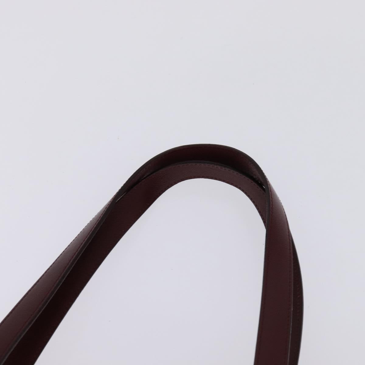 BURBERRY Nova Check Tote Bag Canvas Leather Beige Gold Auth gh896