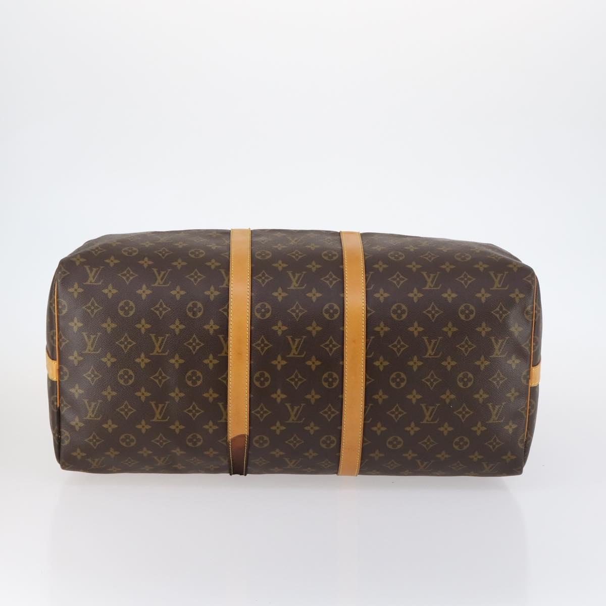 LOUIS VUITTON Monogram Keepall Bandouliere 55 Boston Bag M41414 LV Auth gh898