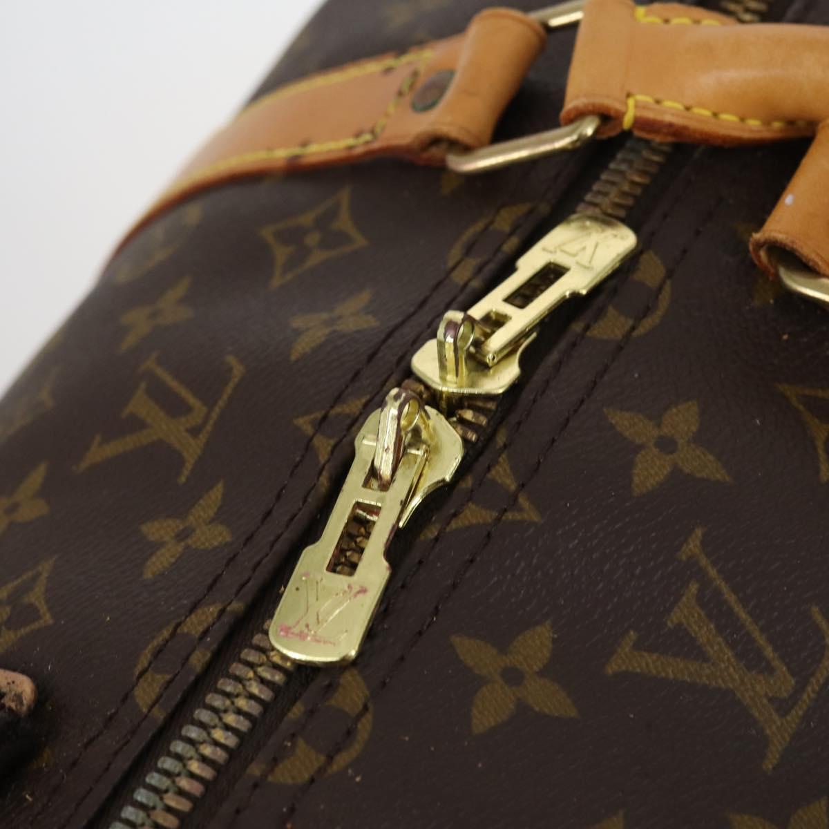 LOUIS VUITTON Monogram Keepall Bandouliere 55 Boston Bag M41414 LV Auth gh898