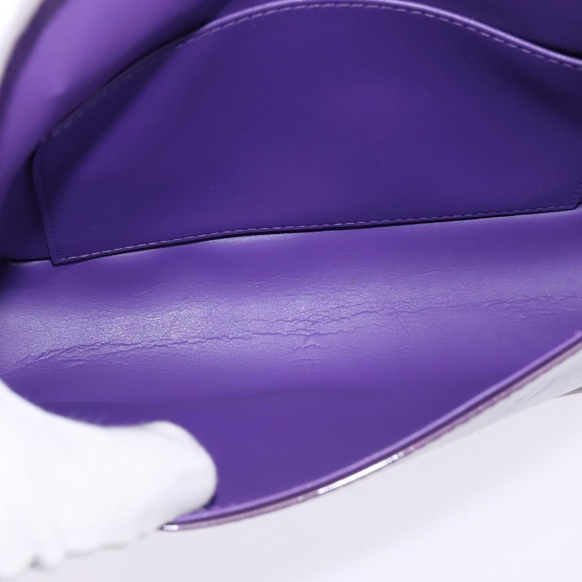 LOUIS VUITTON Vernis Thompson Street Shoulder Bag Viole M91095 LV Auth gh900