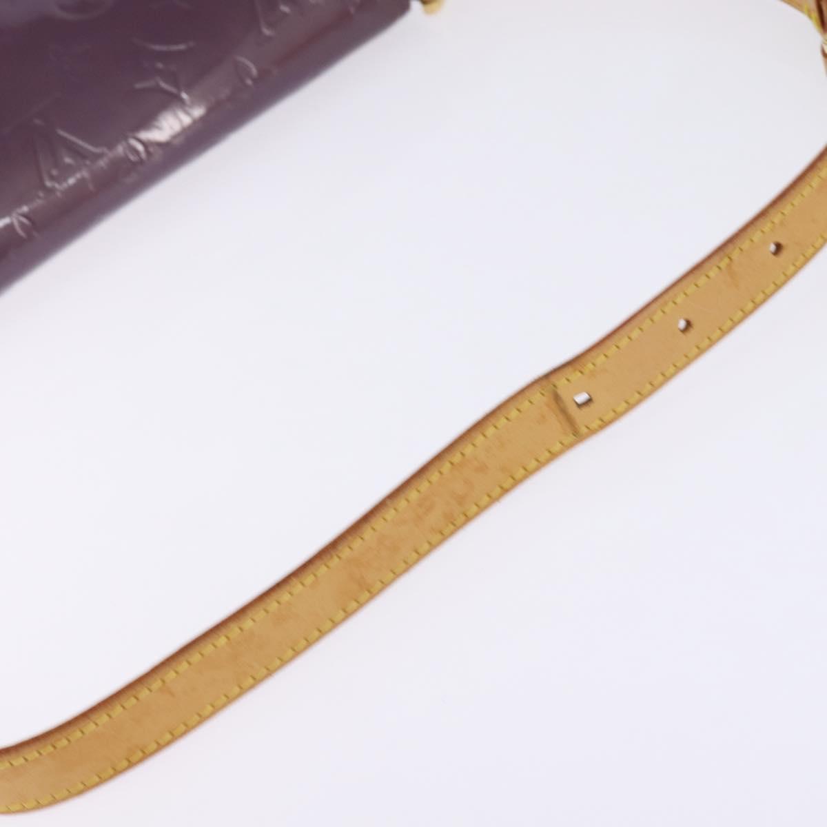 LOUIS VUITTON Vernis Thompson Street Shoulder Bag Viole M91095 LV Auth gh900