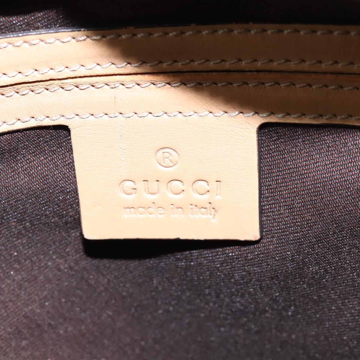 GUCCI GG Supreme Shoulder Bag PVC Beige Gold 233268 Auth gh908
