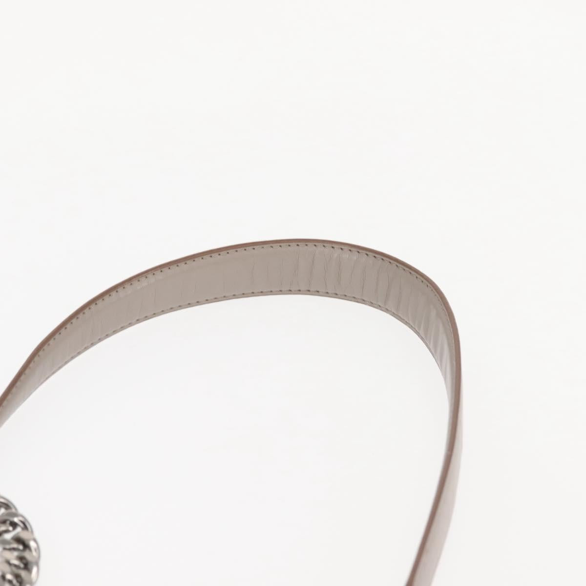 Stella MacCartney Chain Falabella Box Bag Leather 2way Gray 455137 Auth gh917