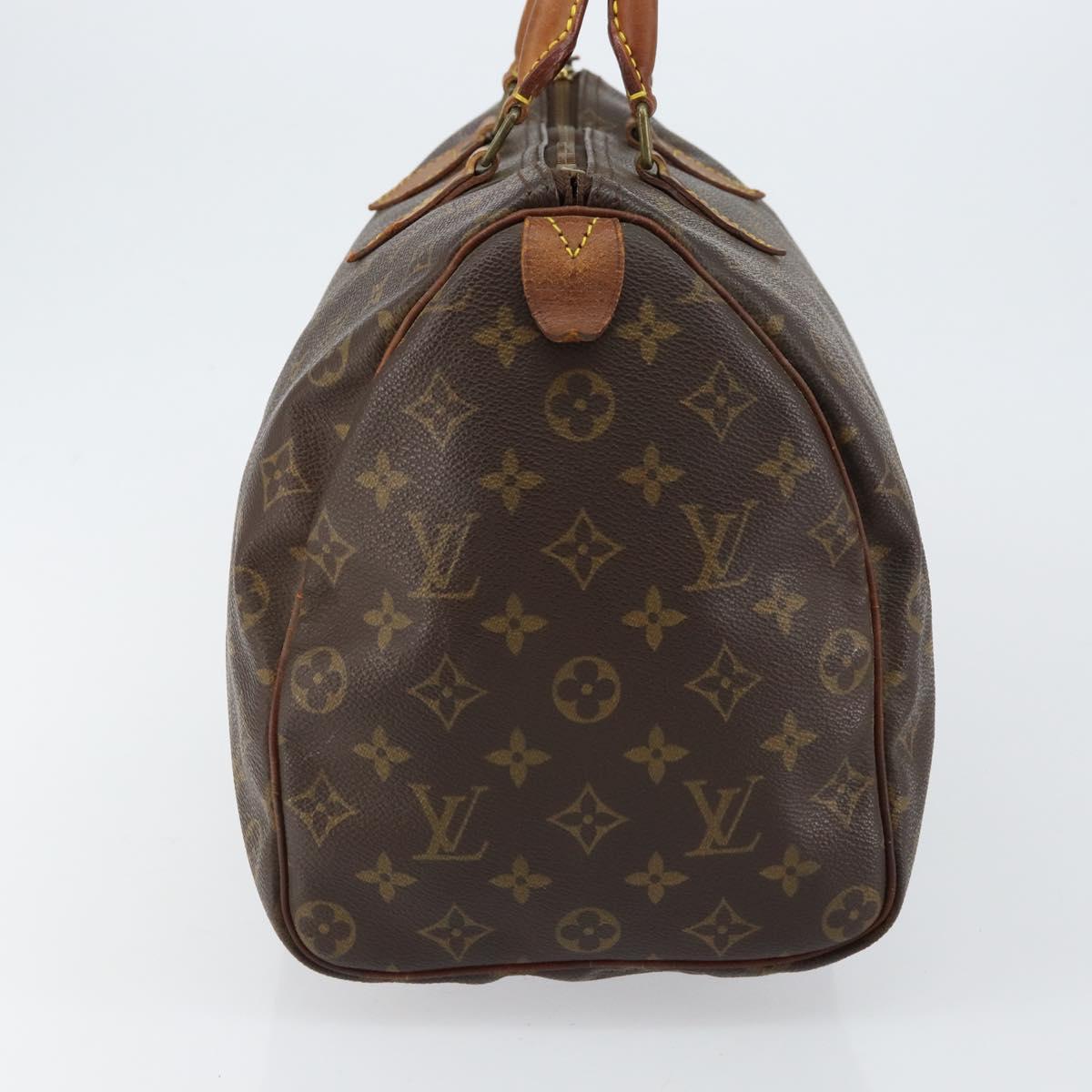 LOUIS VUITTON Monogram Speedy 35 Hand Bag M41524 LV Auth gh925