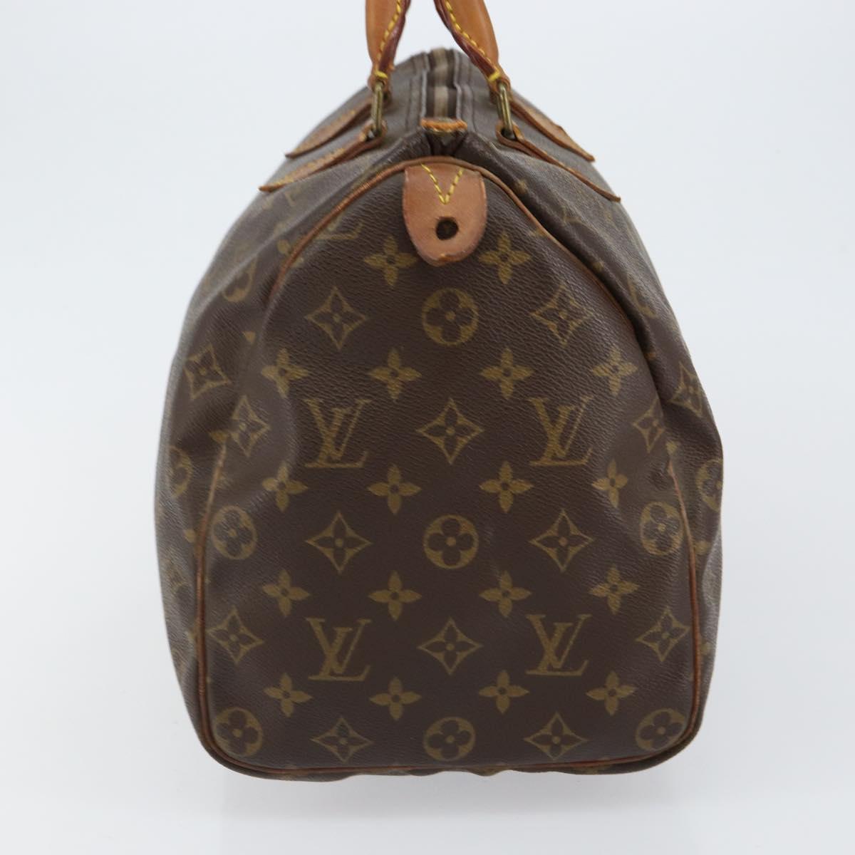 LOUIS VUITTON Monogram Speedy 35 Hand Bag M41524 LV Auth gh925