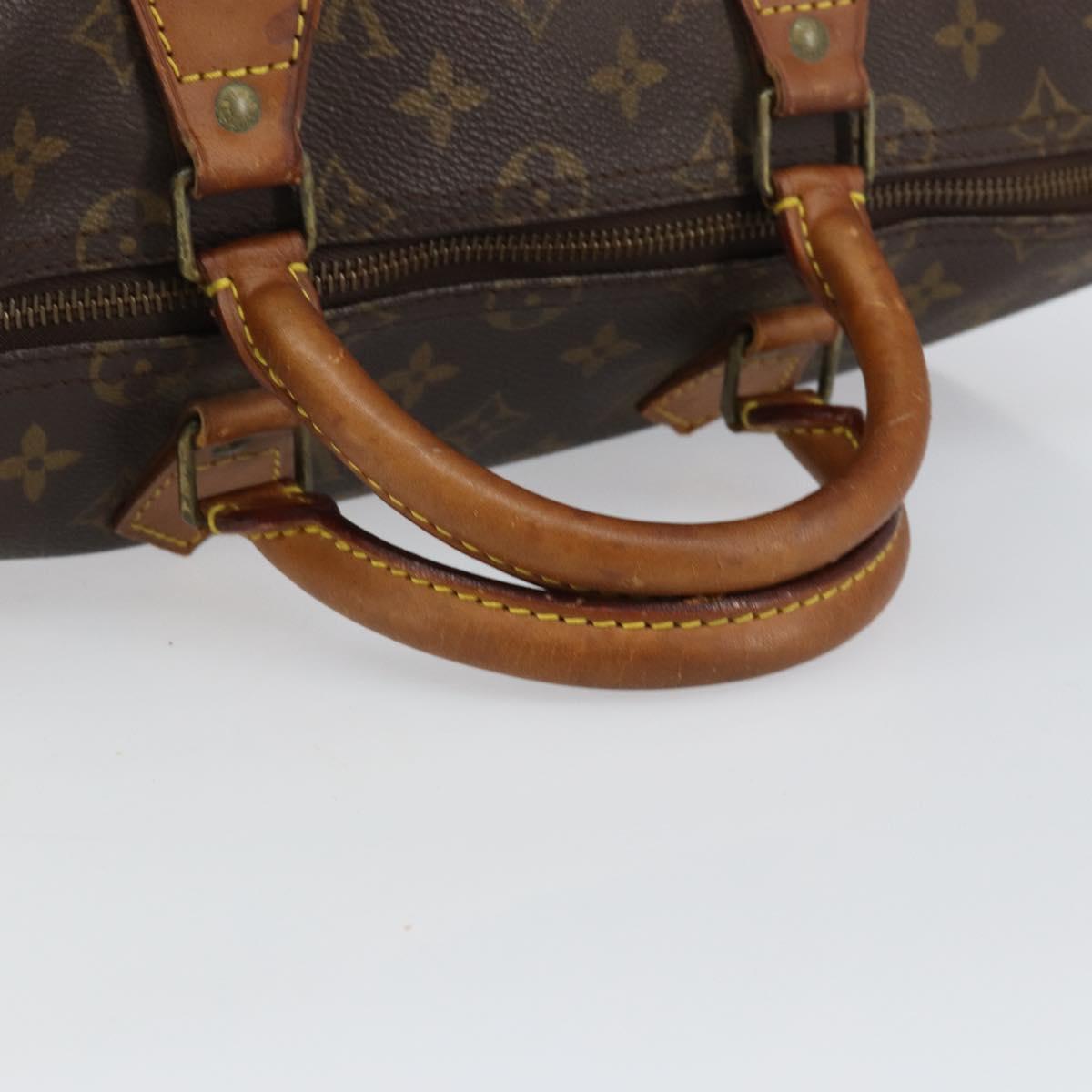 LOUIS VUITTON Monogram Speedy 35 Hand Bag M41524 LV Auth gh925
