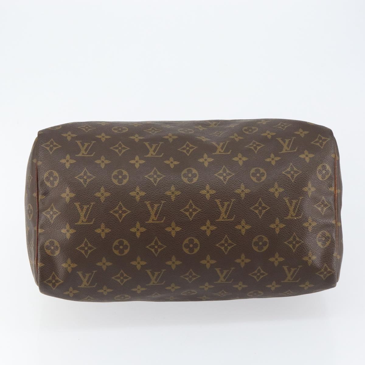 LOUIS VUITTON Monogram Speedy 35 Hand Bag M41524 LV Auth gh925