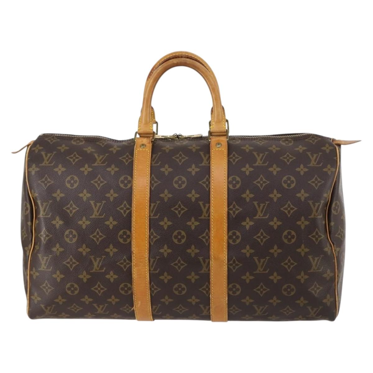 LOUIS VUITTON Monogram Keepall 45 Boston Bag M41428 LV Auth gh926