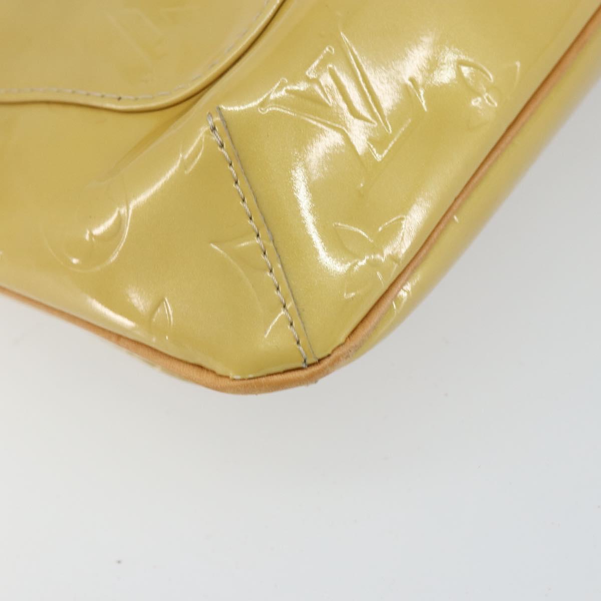 LOUIS VUITTON Monogram Vernis Thompson Street Bag Beige M91301 LV Auth gh928