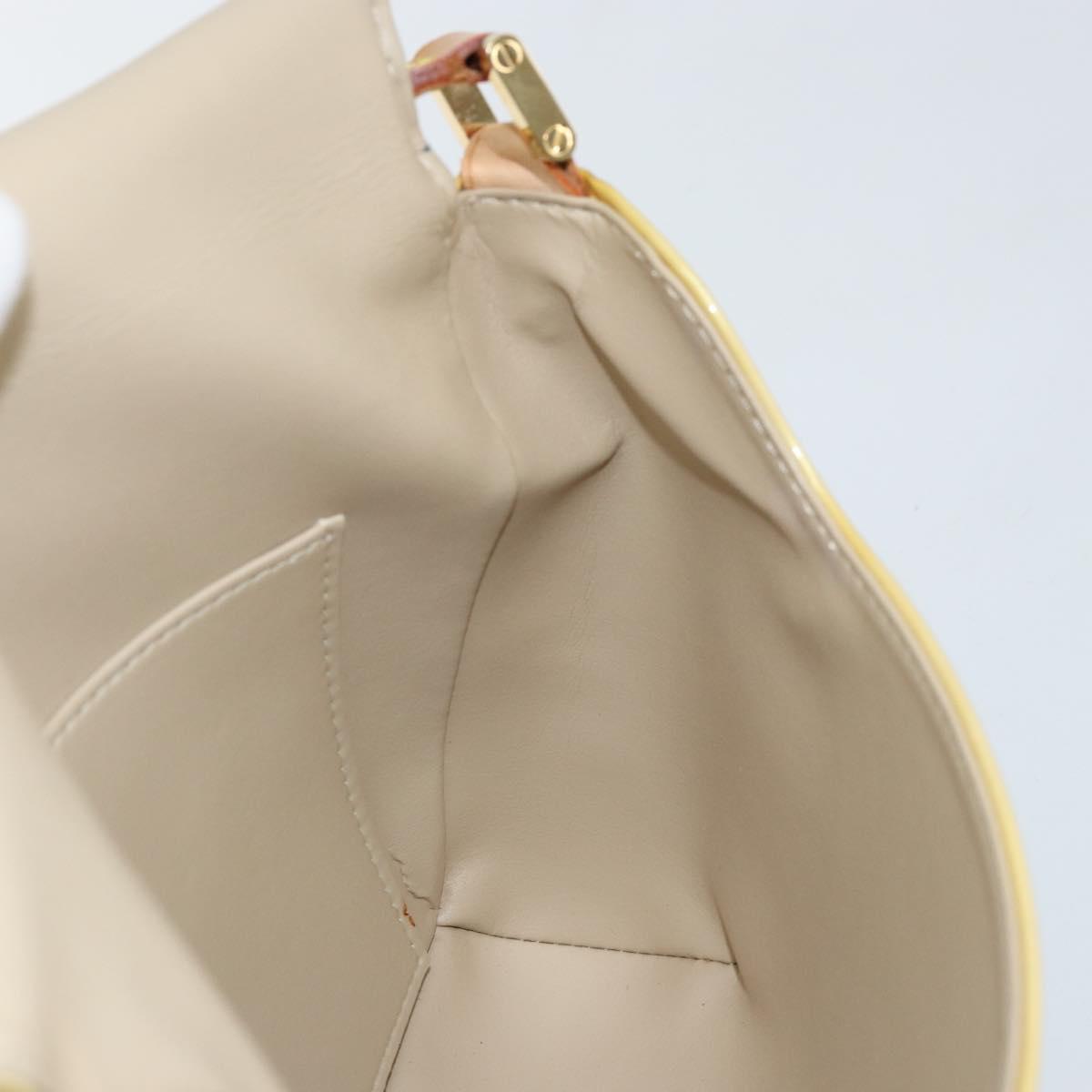 LOUIS VUITTON Monogram Vernis Thompson Street Bag Beige M91301 LV Auth gh928