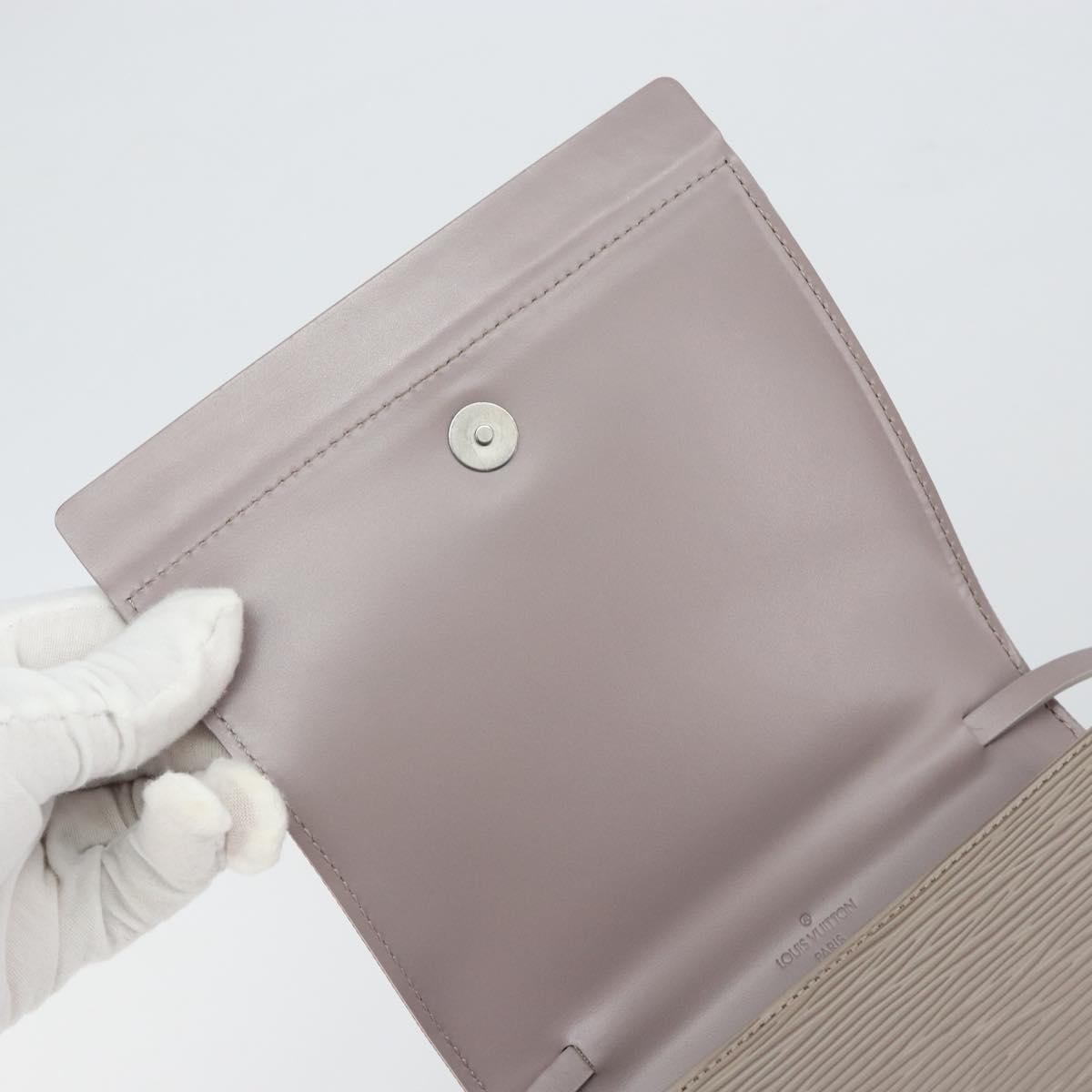 LOUIS VUITTON Epi Biarritz Shoulder Bag Lilac M5293B LV Auth gh932