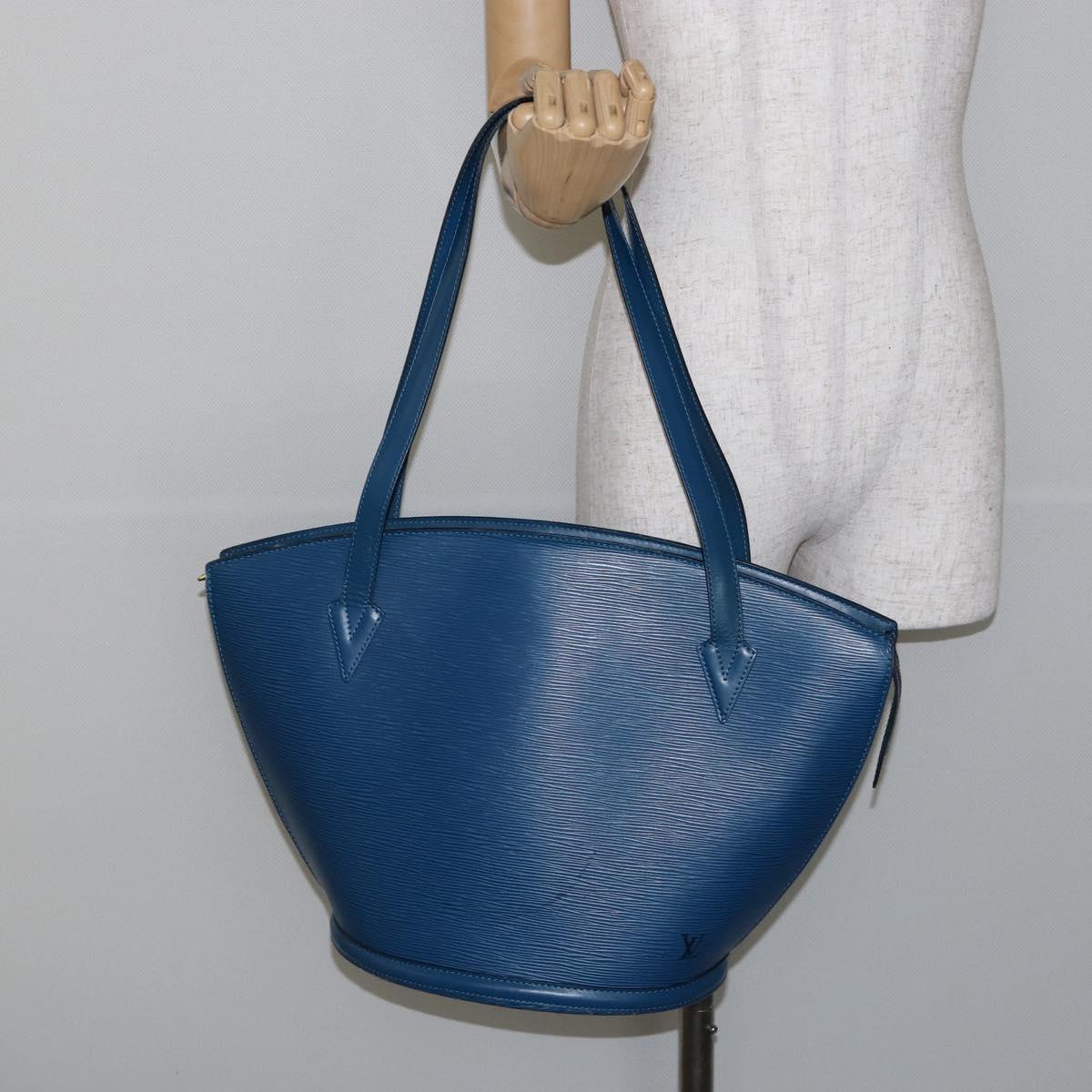 LOUIS VUITTON Epi Saint Jacques Shopping Shoulder Bag Blue M52275 LV Auth gh934