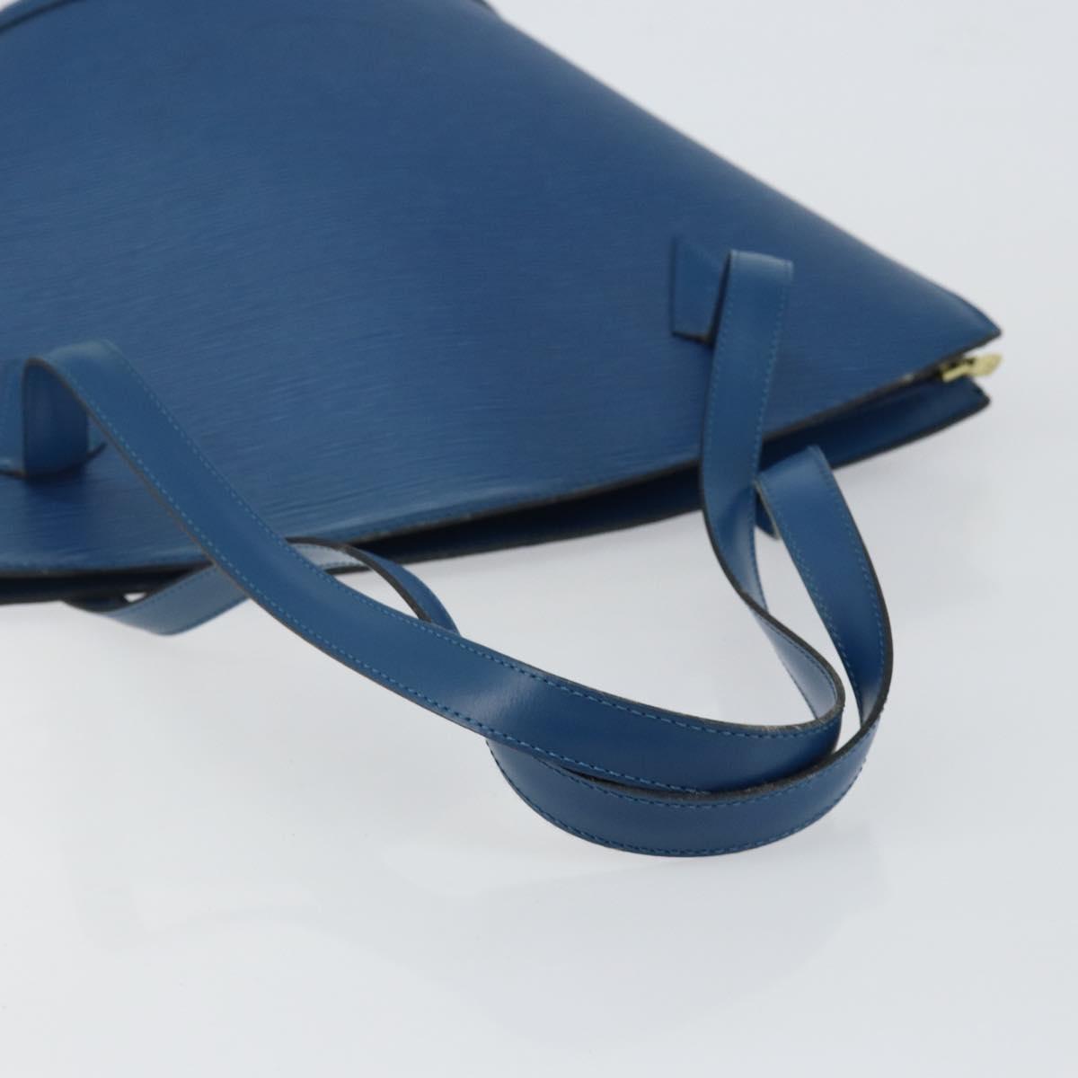 LOUIS VUITTON Epi Saint Jacques Shopping Shoulder Bag Blue M52275 LV Auth gh934