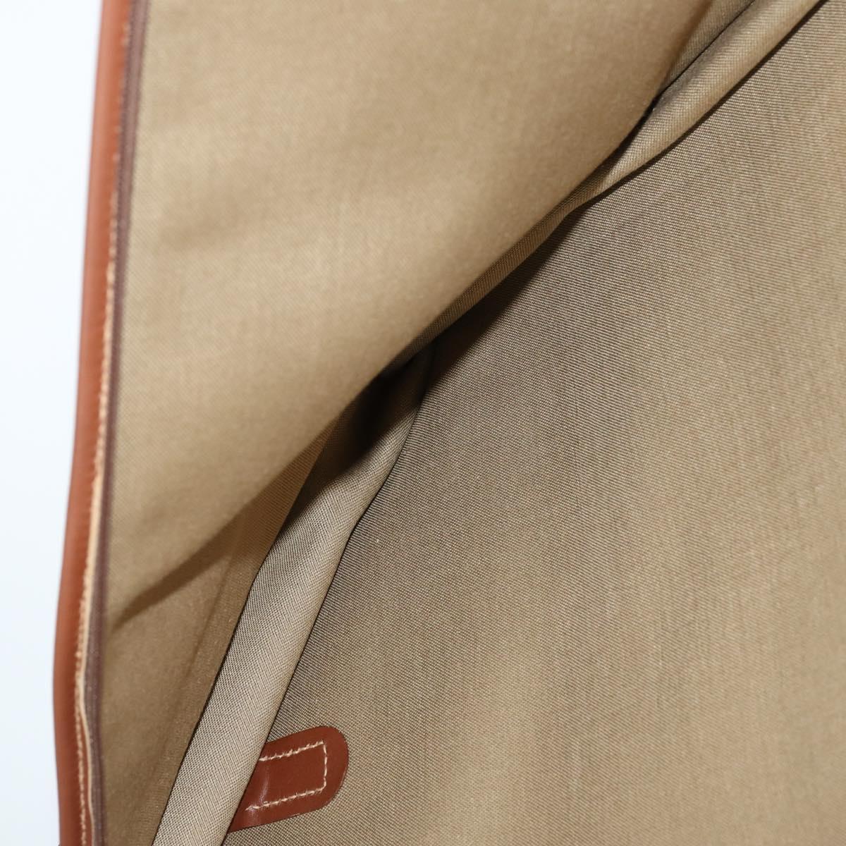 GUCCI Micro GG Supreme Garment Cover PVC Beige Gold Auth gh944