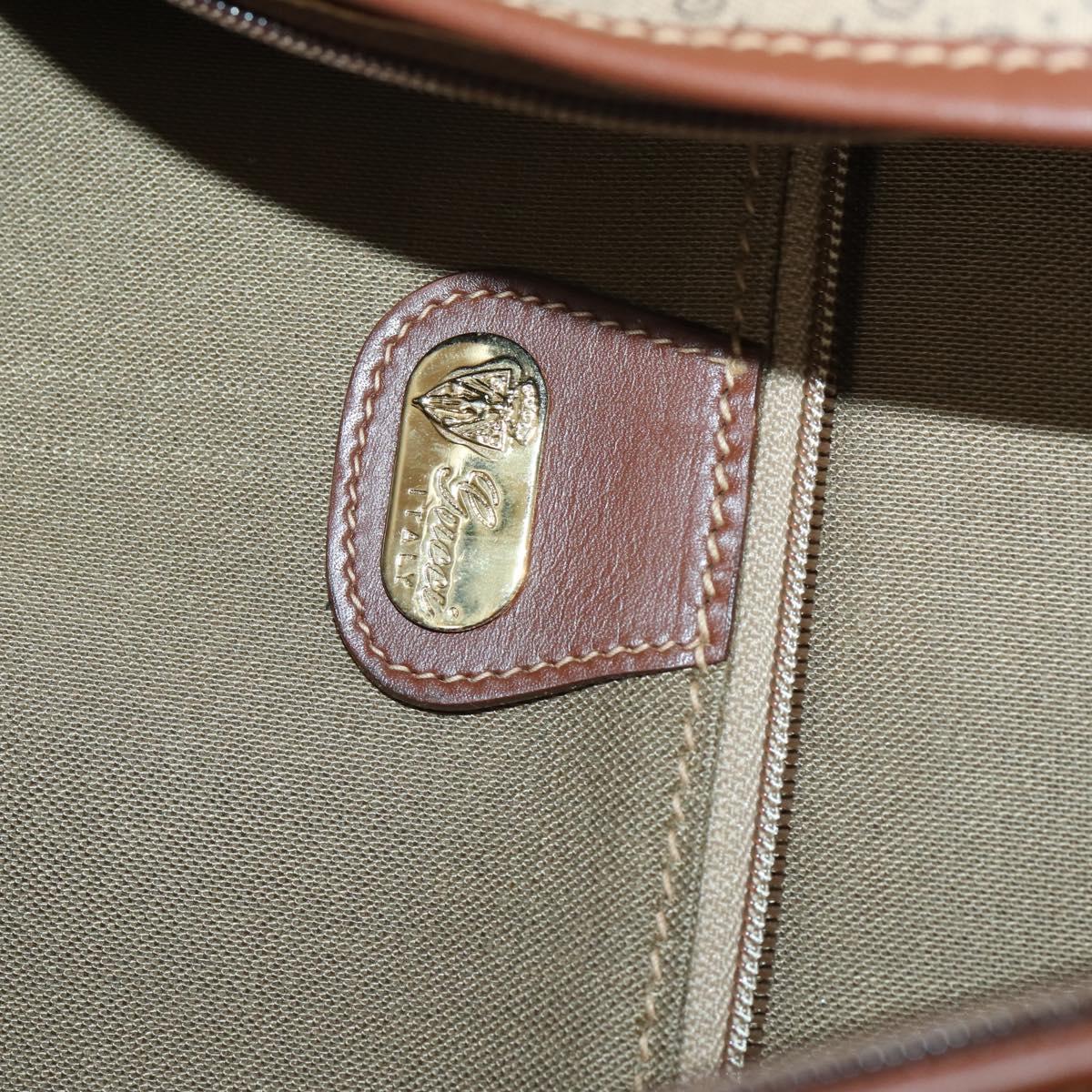 GUCCI Micro GG Supreme Garment Cover PVC Beige Gold Auth gh944