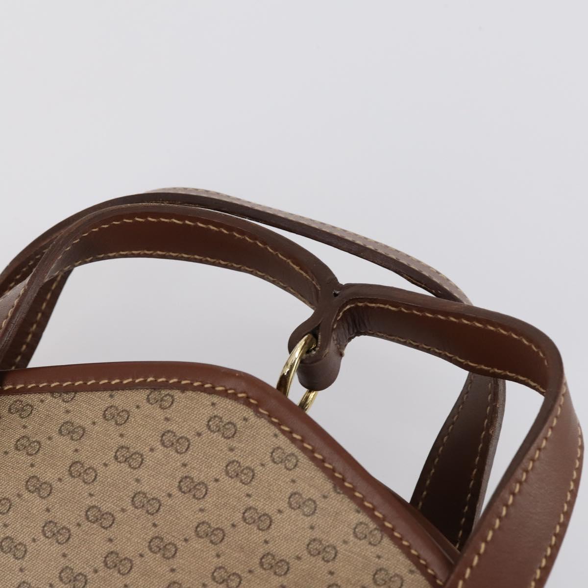 GUCCI Micro GG Supreme Garment Cover PVC Beige Gold Auth gh944