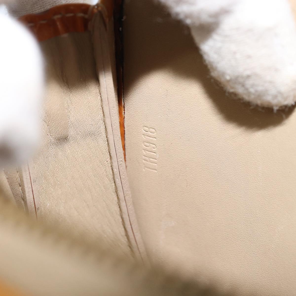 LOUIS VUITTON Monogram Vernis Lexington Pouch Beige M91010 LV Auth gh950