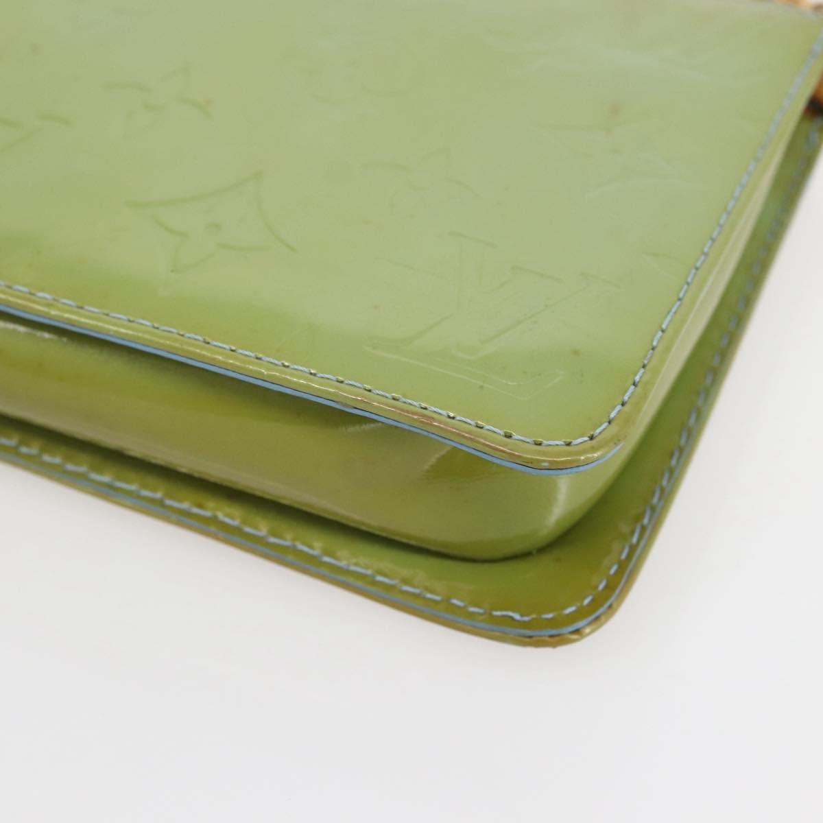 LOUIS VUITTON Monogram Vernis Lexington Pouch Baby Blue M91011 LV Auth gh953