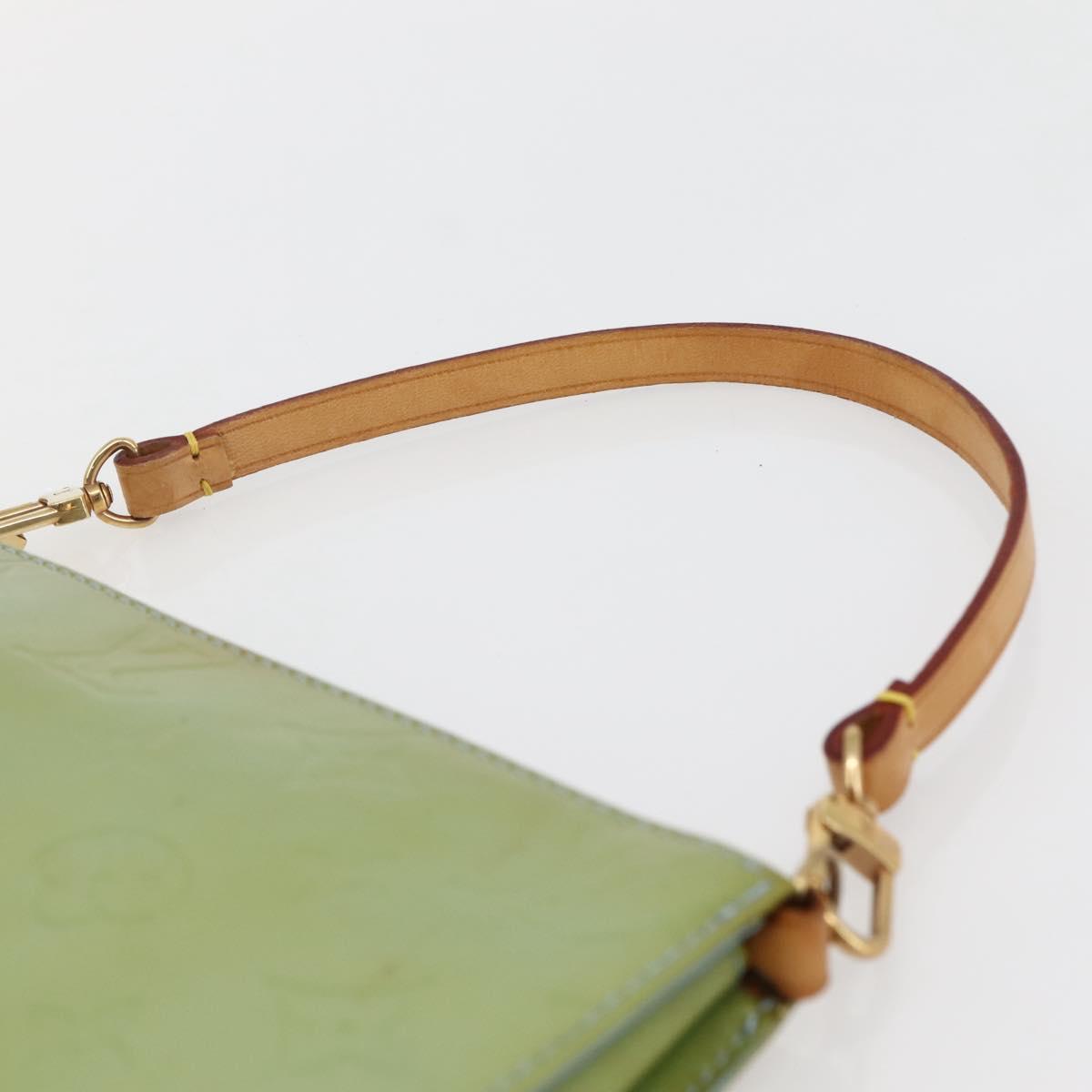 LOUIS VUITTON Monogram Vernis Lexington Pouch Baby Blue M91011 LV Auth gh953