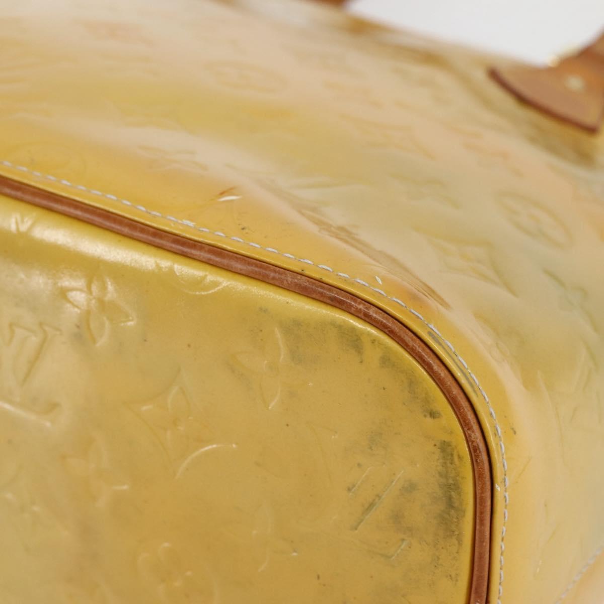 LOUIS VUITTON Monogram Vernis Houston Hand Bag Gris M91053 LV Auth gh955