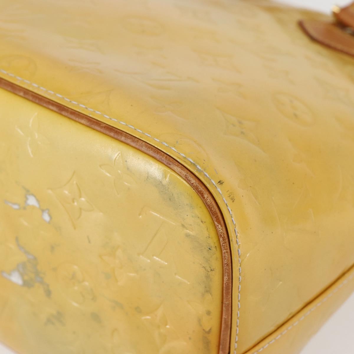 LOUIS VUITTON Monogram Vernis Houston Hand Bag Gris M91053 LV Auth gh955