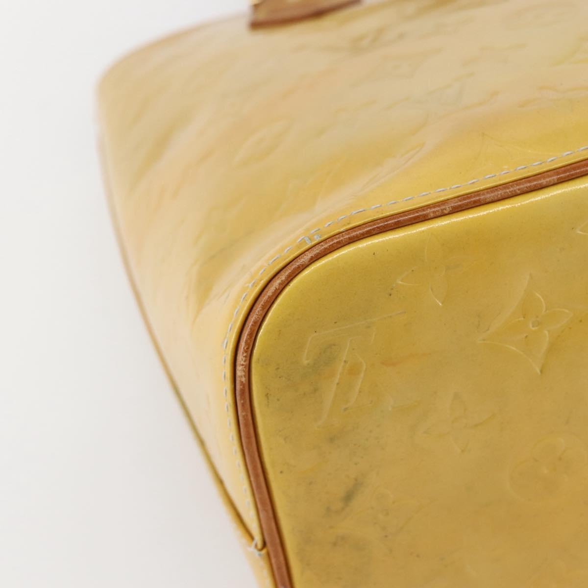 LOUIS VUITTON Monogram Vernis Houston Hand Bag Gris M91053 LV Auth gh955