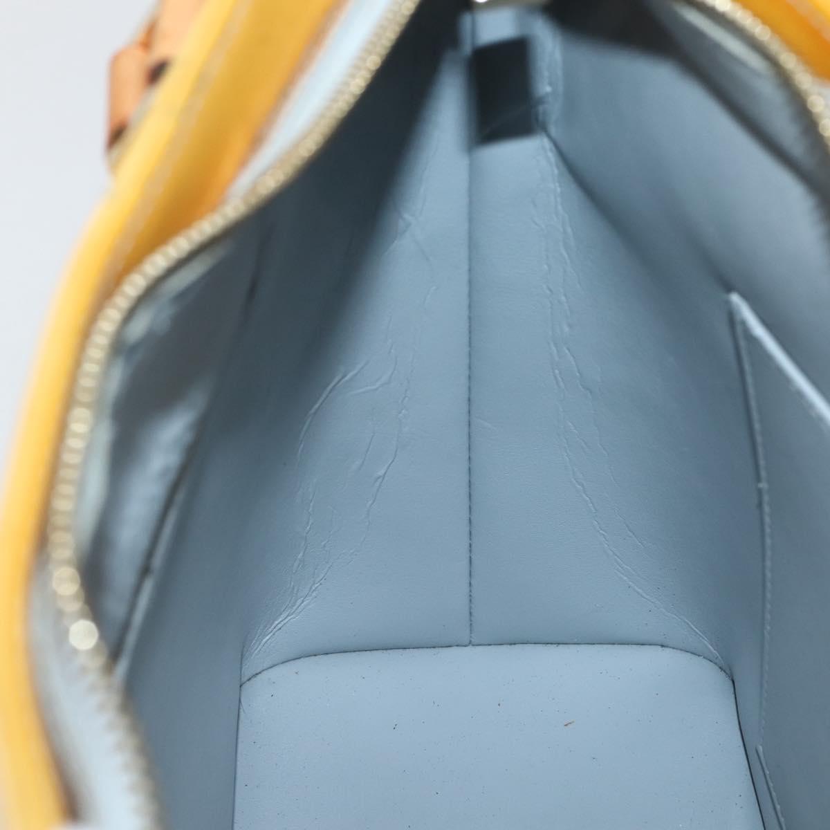 LOUIS VUITTON Monogram Vernis Houston Hand Bag Gris M91053 LV Auth gh955