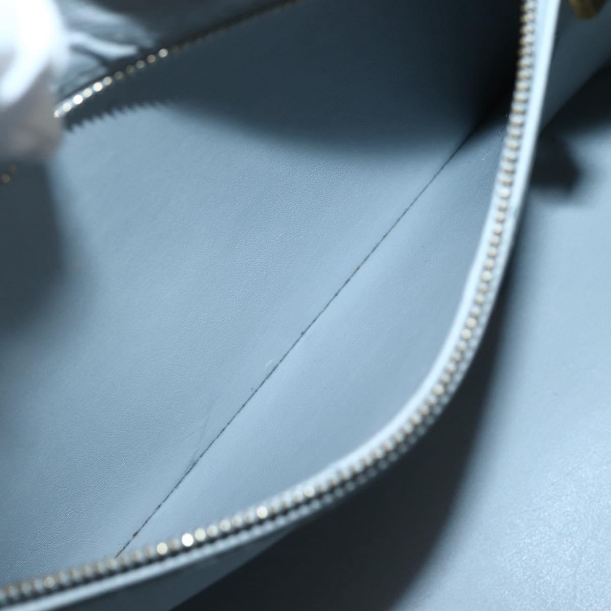 LOUIS VUITTON Monogram Vernis Houston Hand Bag Gris M91053 LV Auth gh955