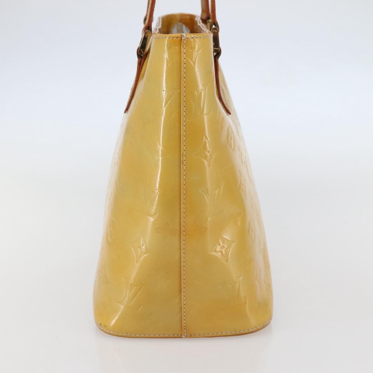 LOUIS VUITTON Monogram Vernis Houston Hand Bag Gris M91053 LV Auth gh955