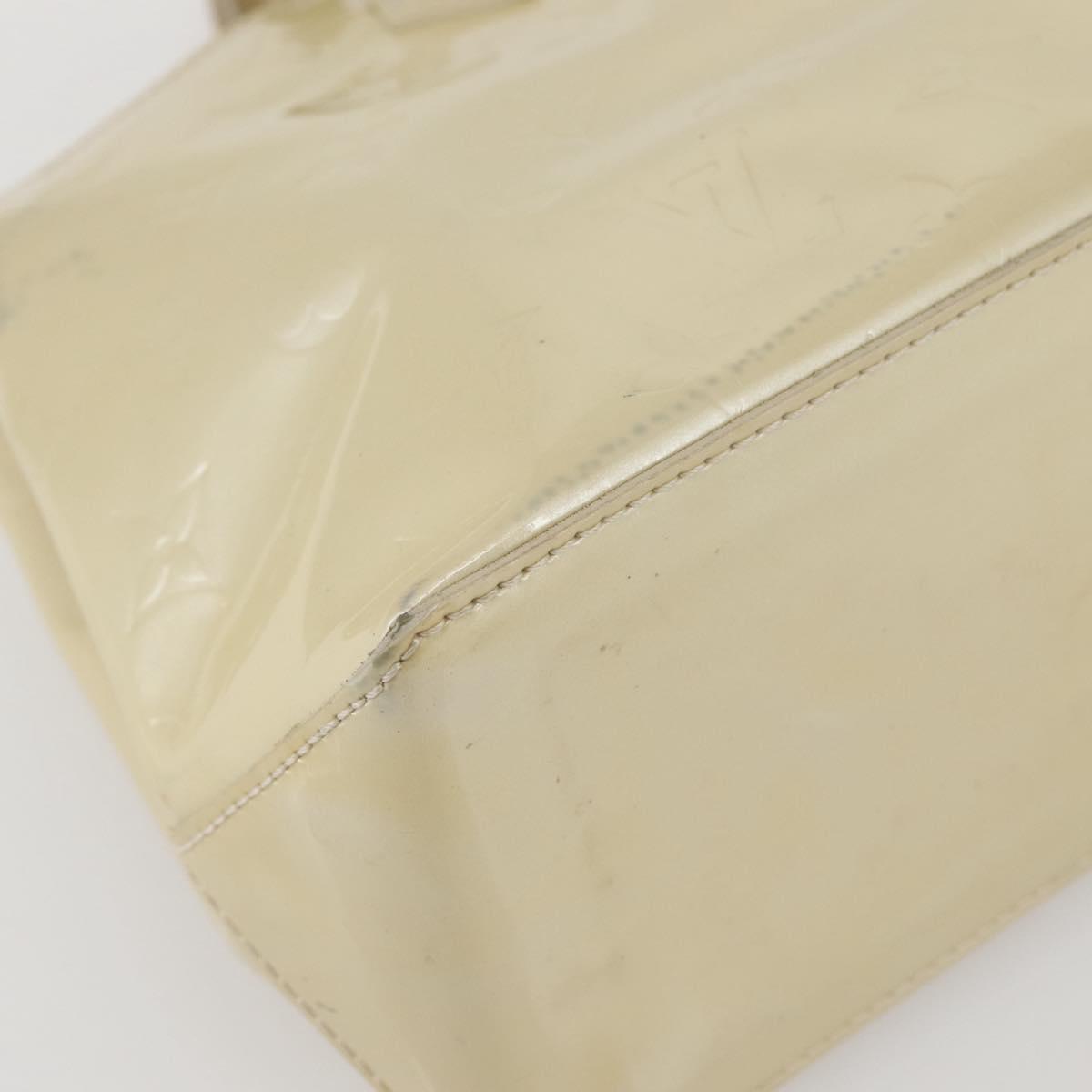 LOUIS VUITTON Monogram Vernis Wilshire PM Hand Bag Broncorail M91452 Auth gh956